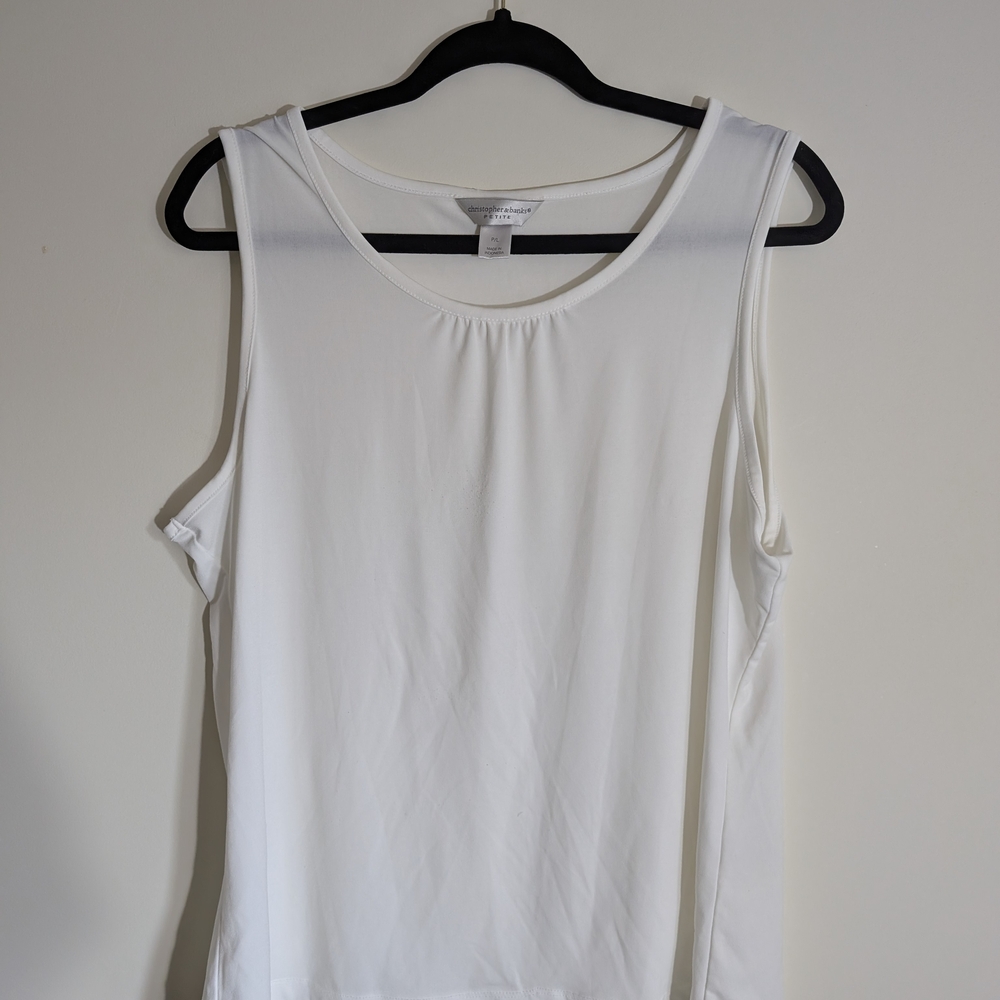 Christopher & Banks Classic White Tank Top